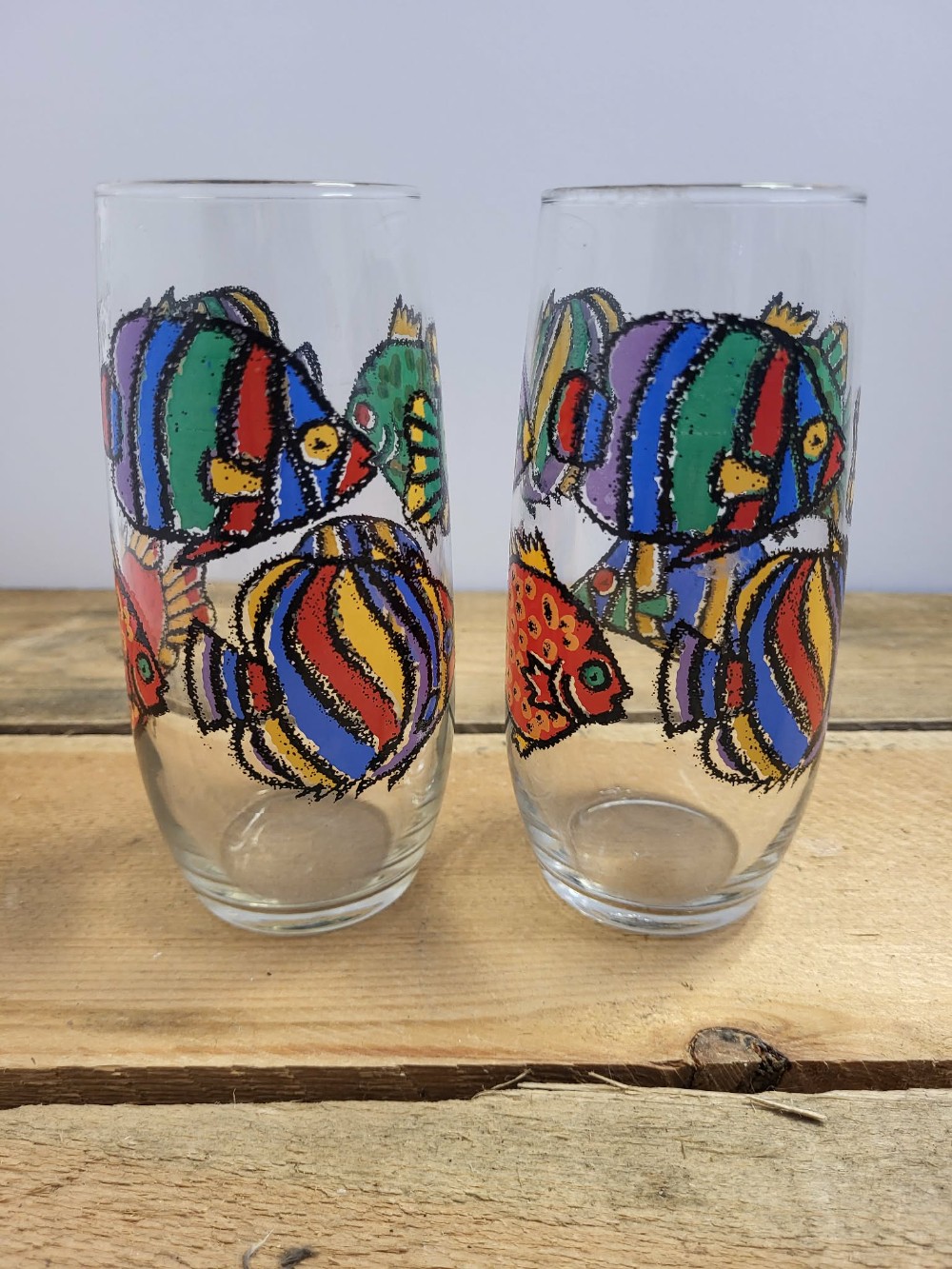Pair Fish Glasses