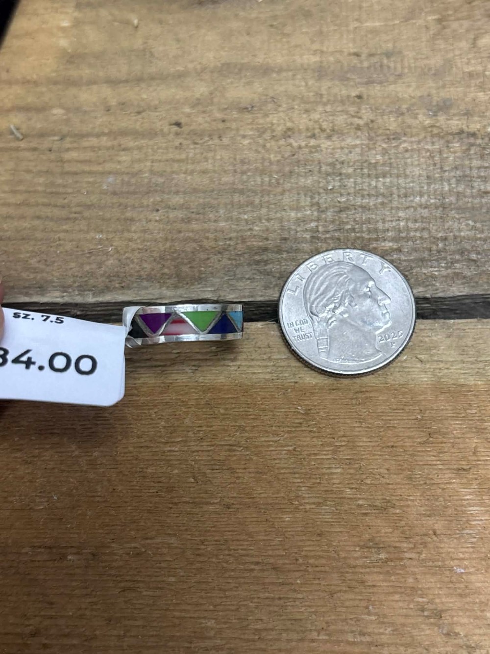 Navajo Zuni Colorful Band sz. 7.5