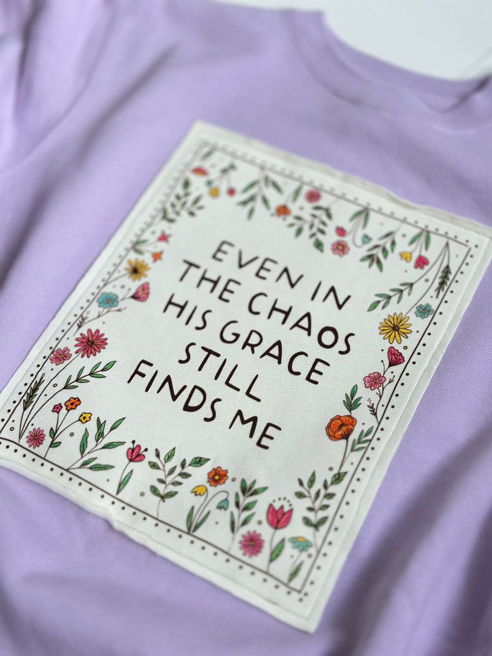 Grace Finds Me Patch Crew (Purple)