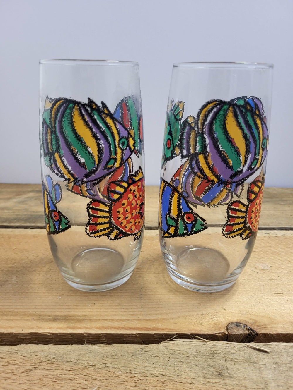 Pair Fish Glasses