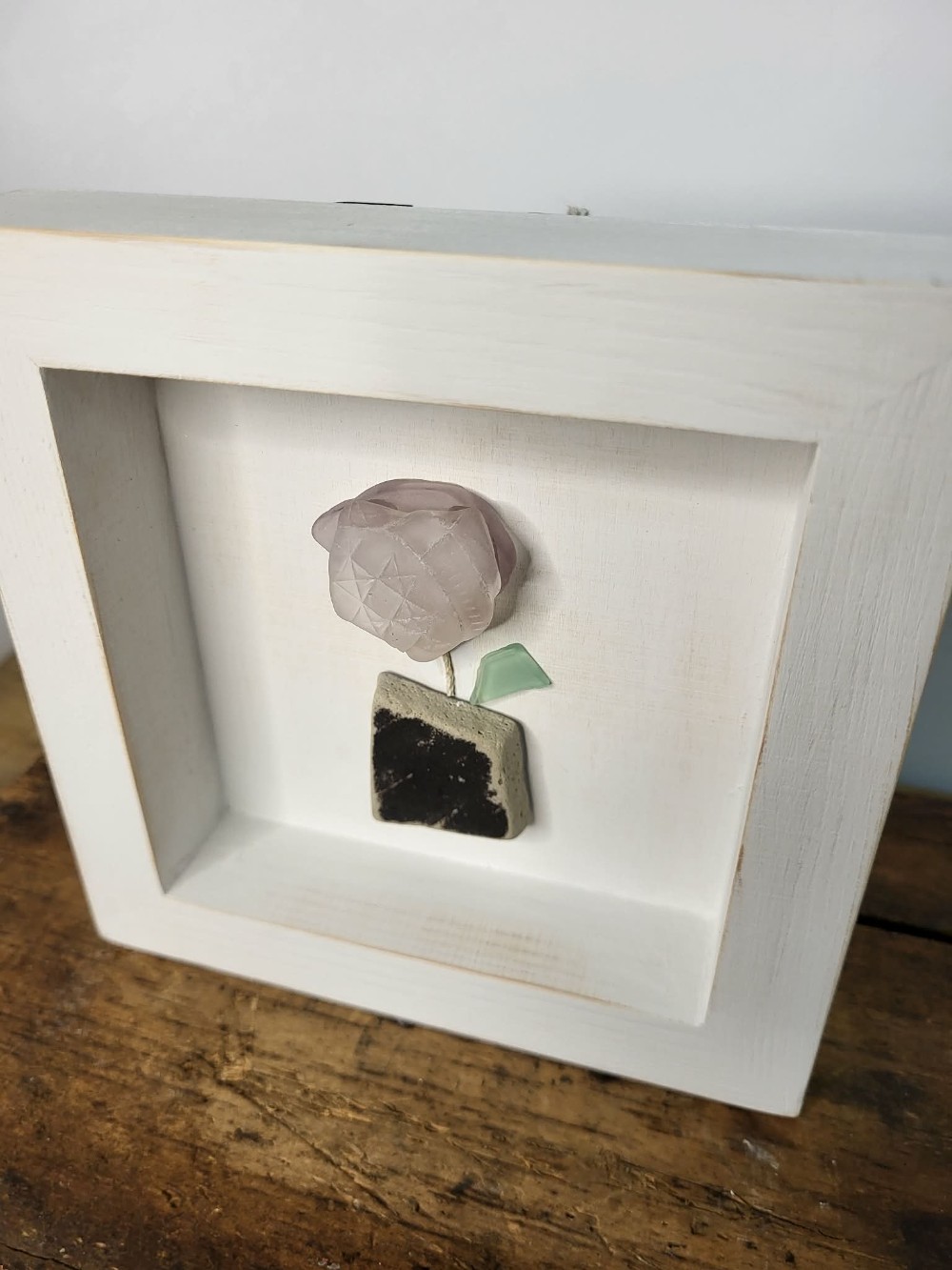 Found Glass and Pottery - Flower