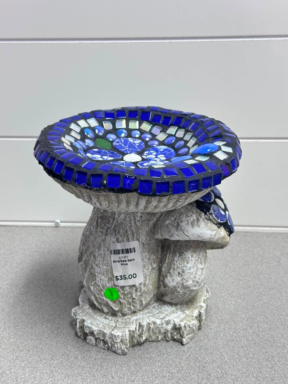 Bird/bee bath blue