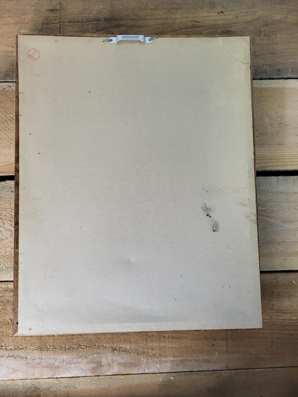 Burlap vtg duck portrait