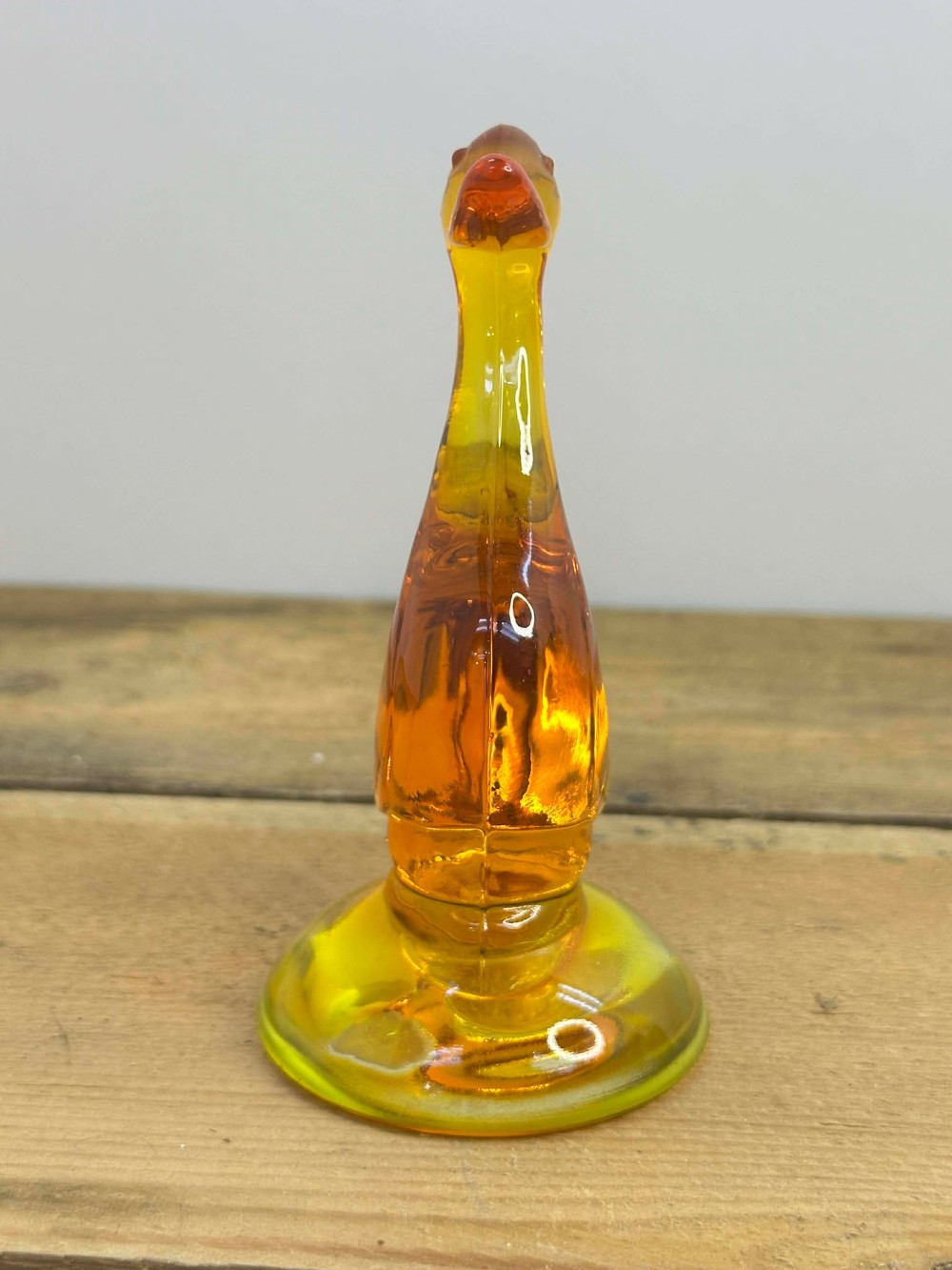 Viking Glass Duck Persimmon Orange