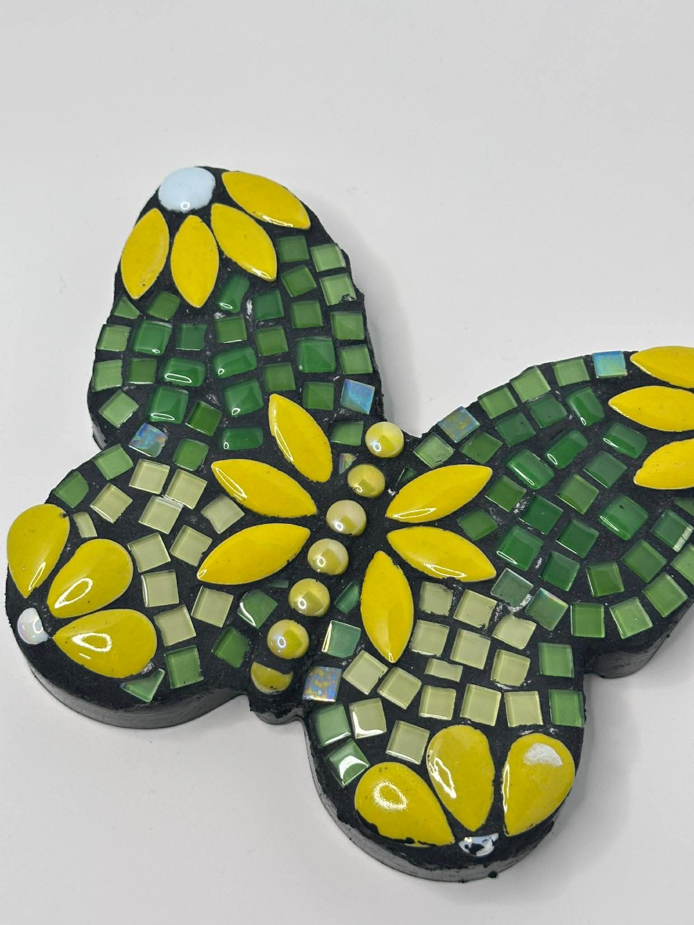 Green concrete butterfly