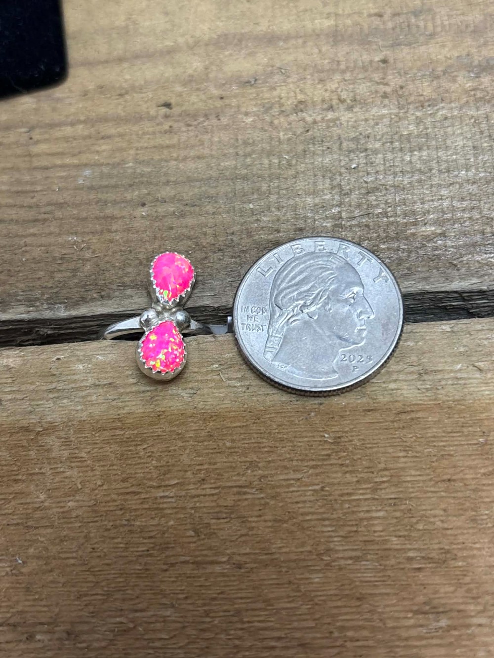 Navajo Pink Opal Ring sz. 6.5