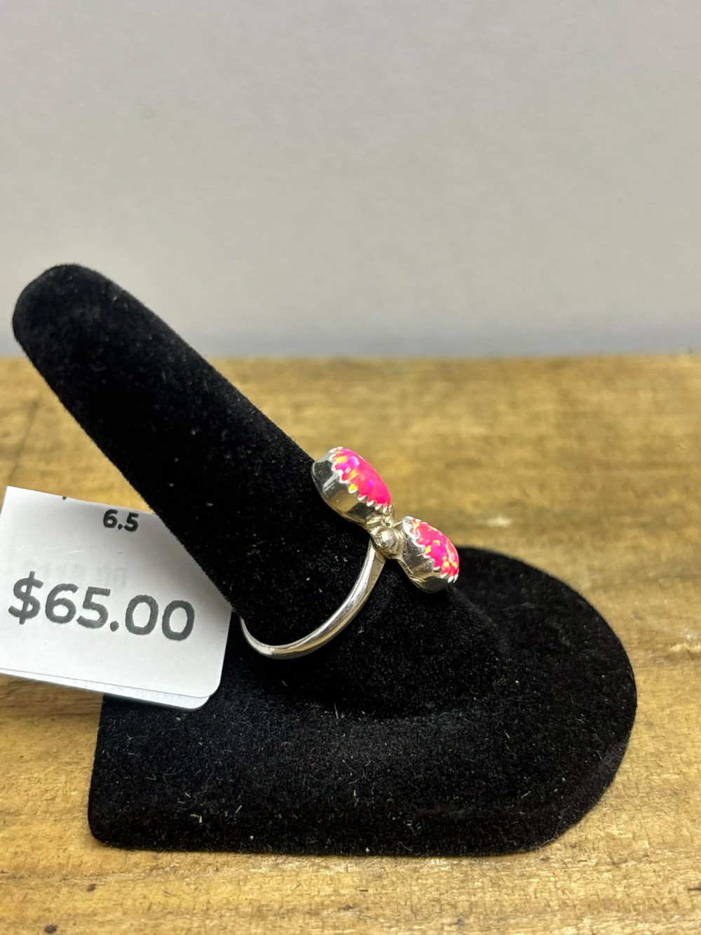 Navajo Pink Opal Ring sz. 6.5