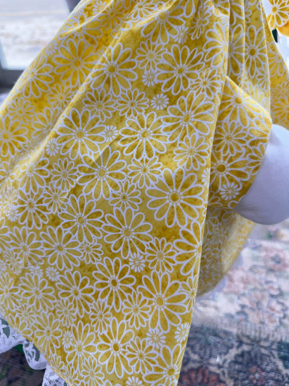 Goose outfit yellow flowers