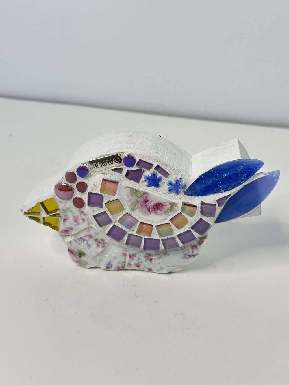 Susie Chubby bird mosaic