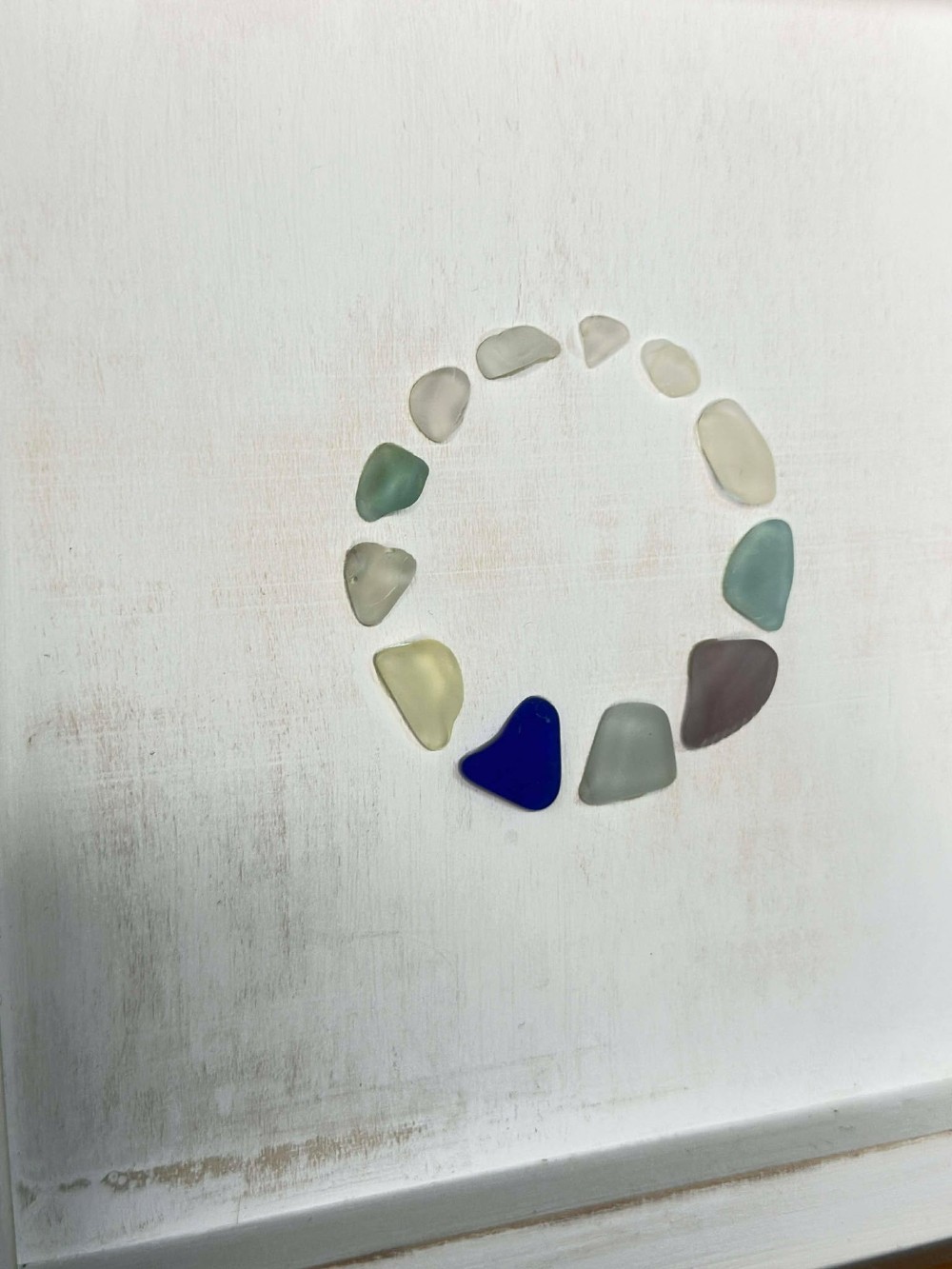 Found Glass - Colorful Circle