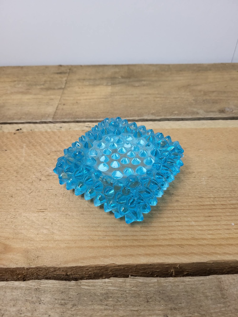 Fenton Blue Hobnail Dish