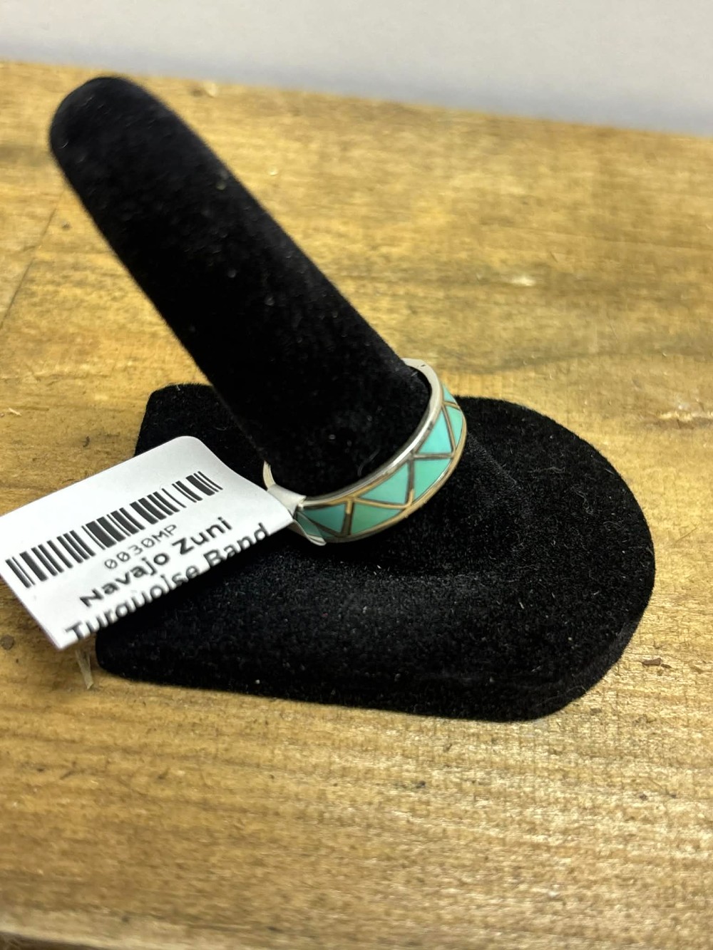 Navajo Zuni Turquoise Band sz. 8