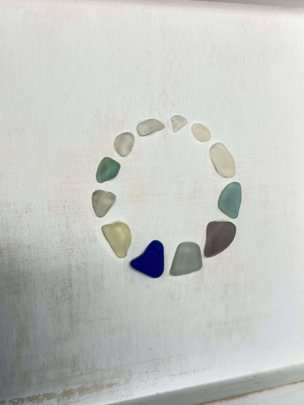 Found Glass - Colorful Circle