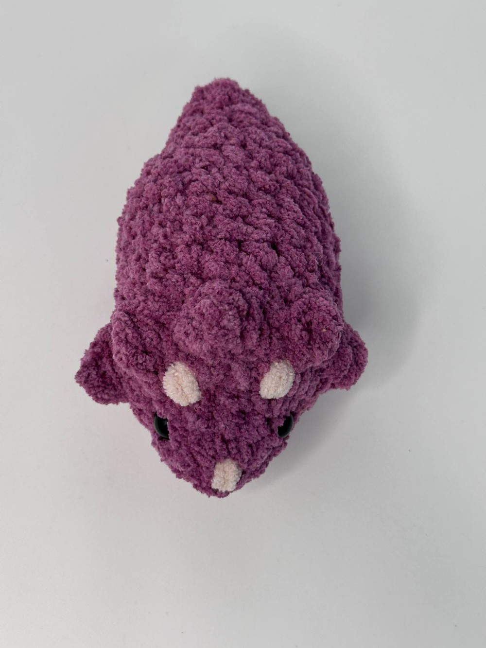 D- Purple Small Tri-Dino Plushie