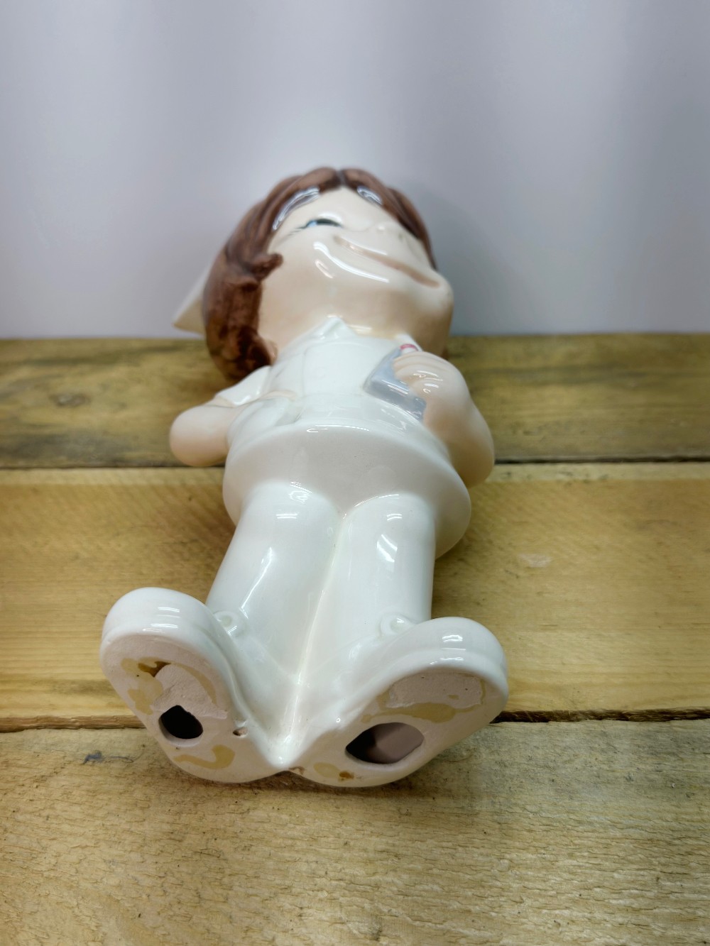 Vintage Atlantic Mold Ceramic Nurse Figurine