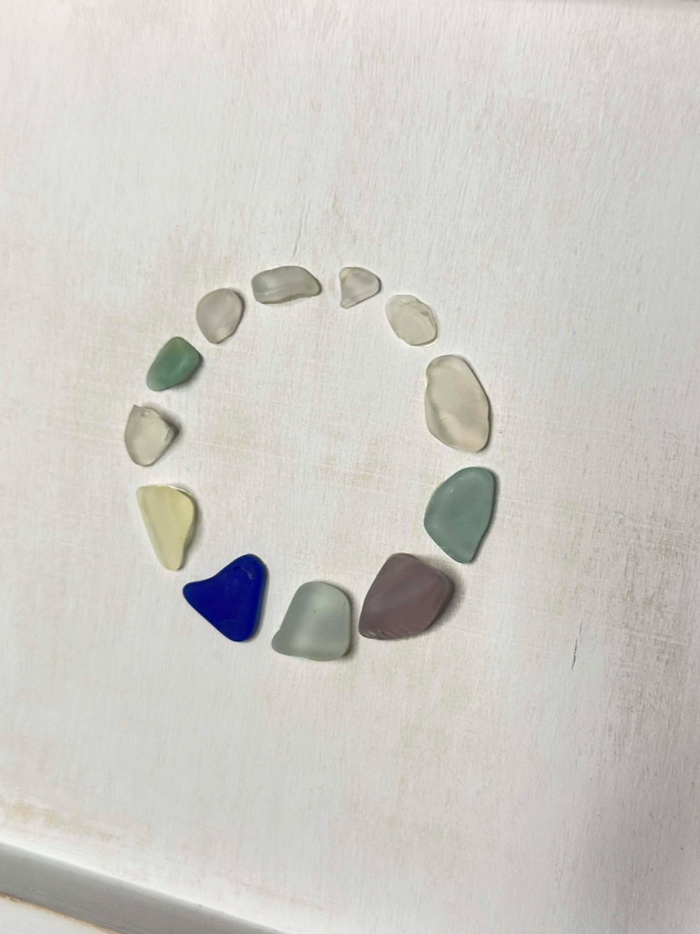 Found Glass - Colorful Circle