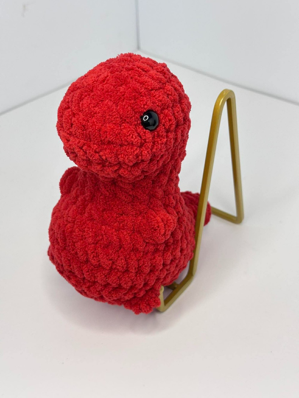 D- Red Small T-Rex Dinosaur Plushie