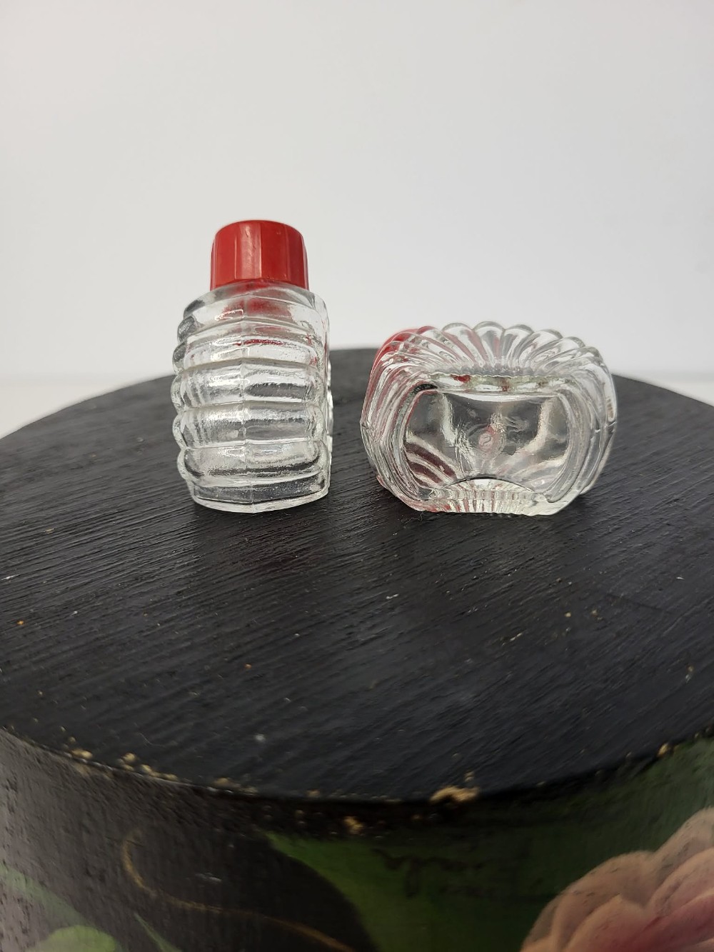 Vintage glass shakers