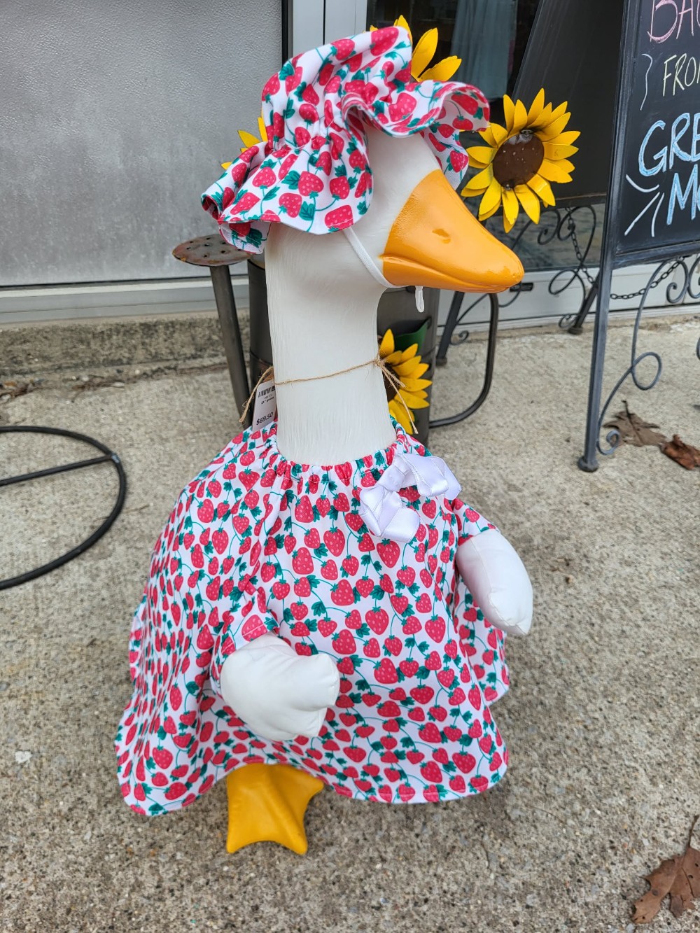 Goose outfit strawberry dress