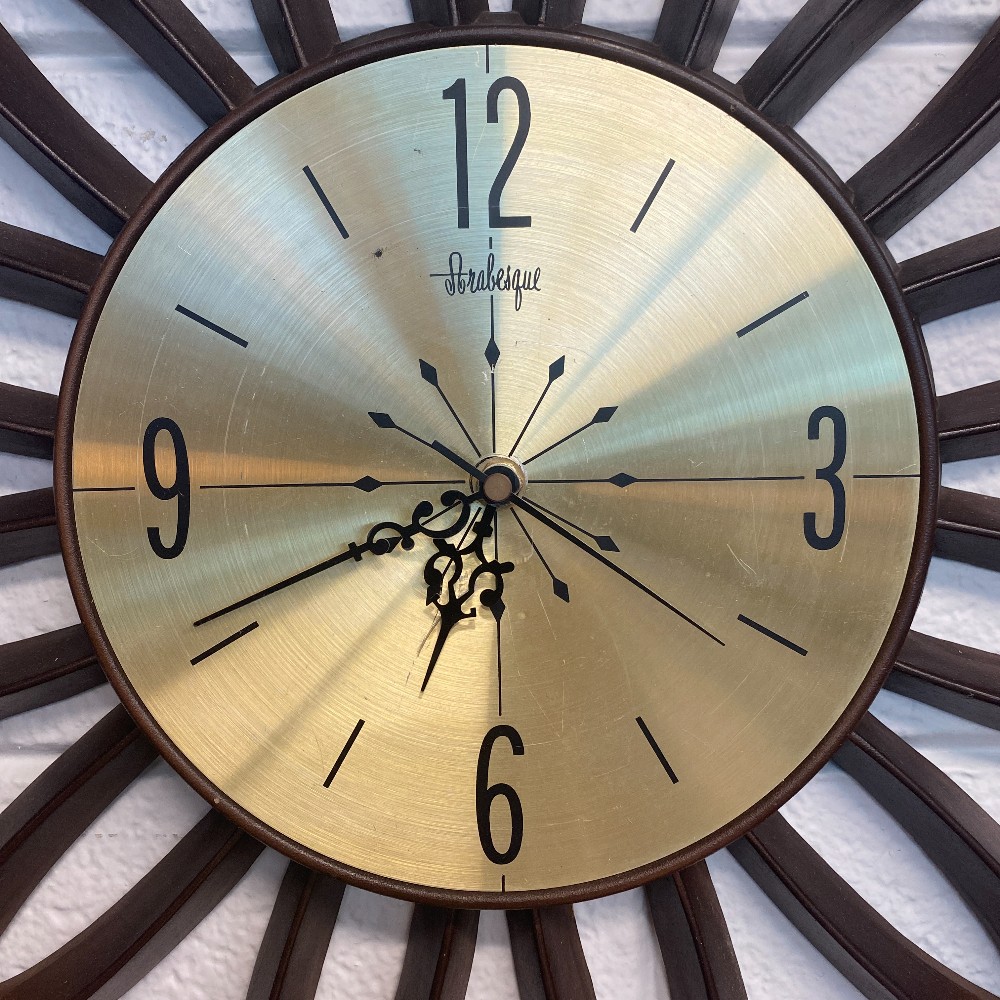 Burwood Arabesque Looped Sunburst Wall Clock