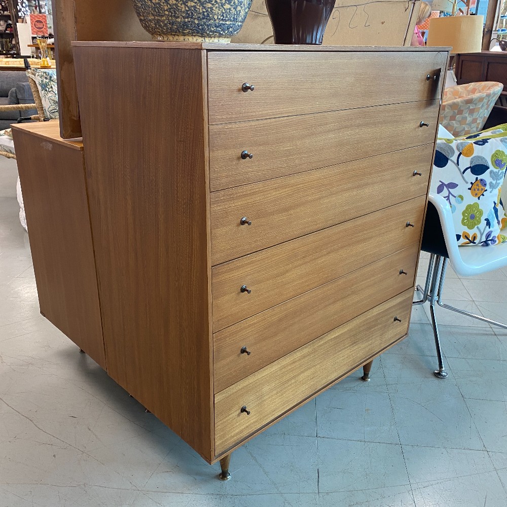MCM Style 5 Drawer Tallboy Dresser
