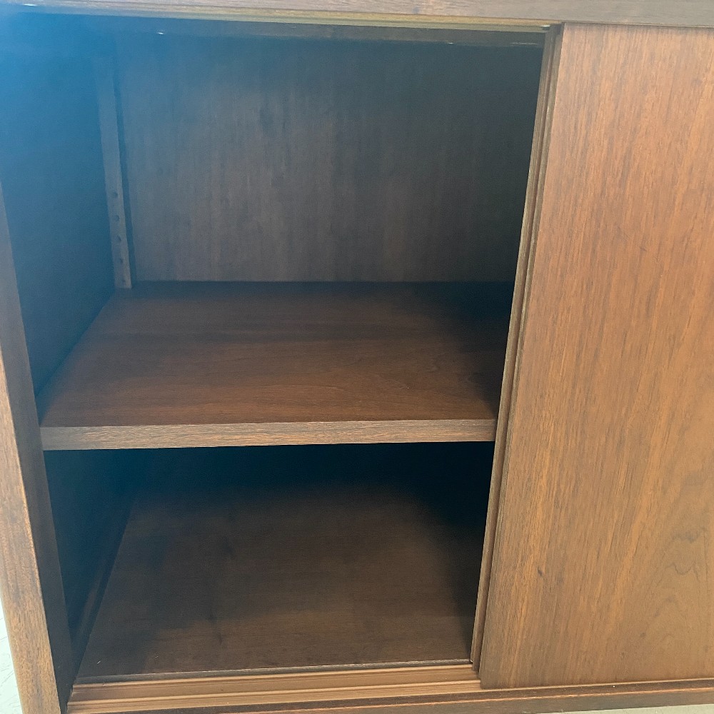 MCM Record Cabinet w/ Custom Exotic Sapele Top