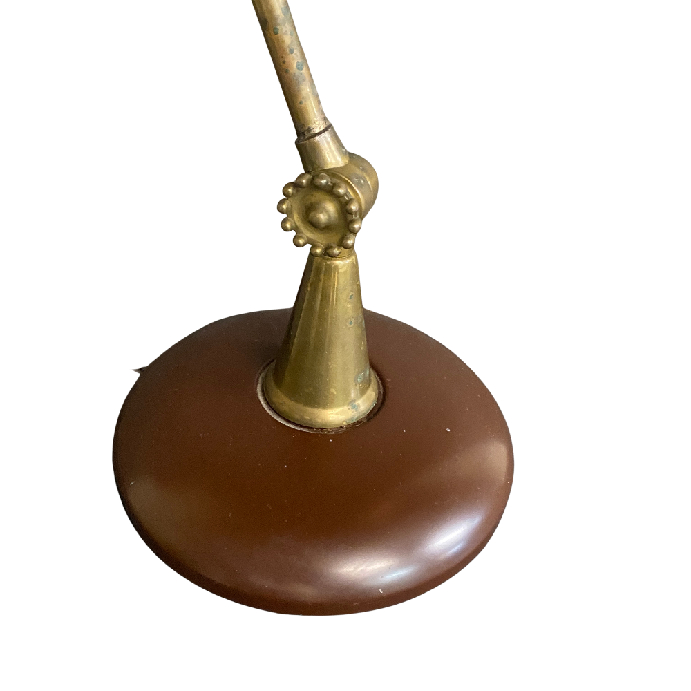 Vintage Brass and Metal Desk Lamp