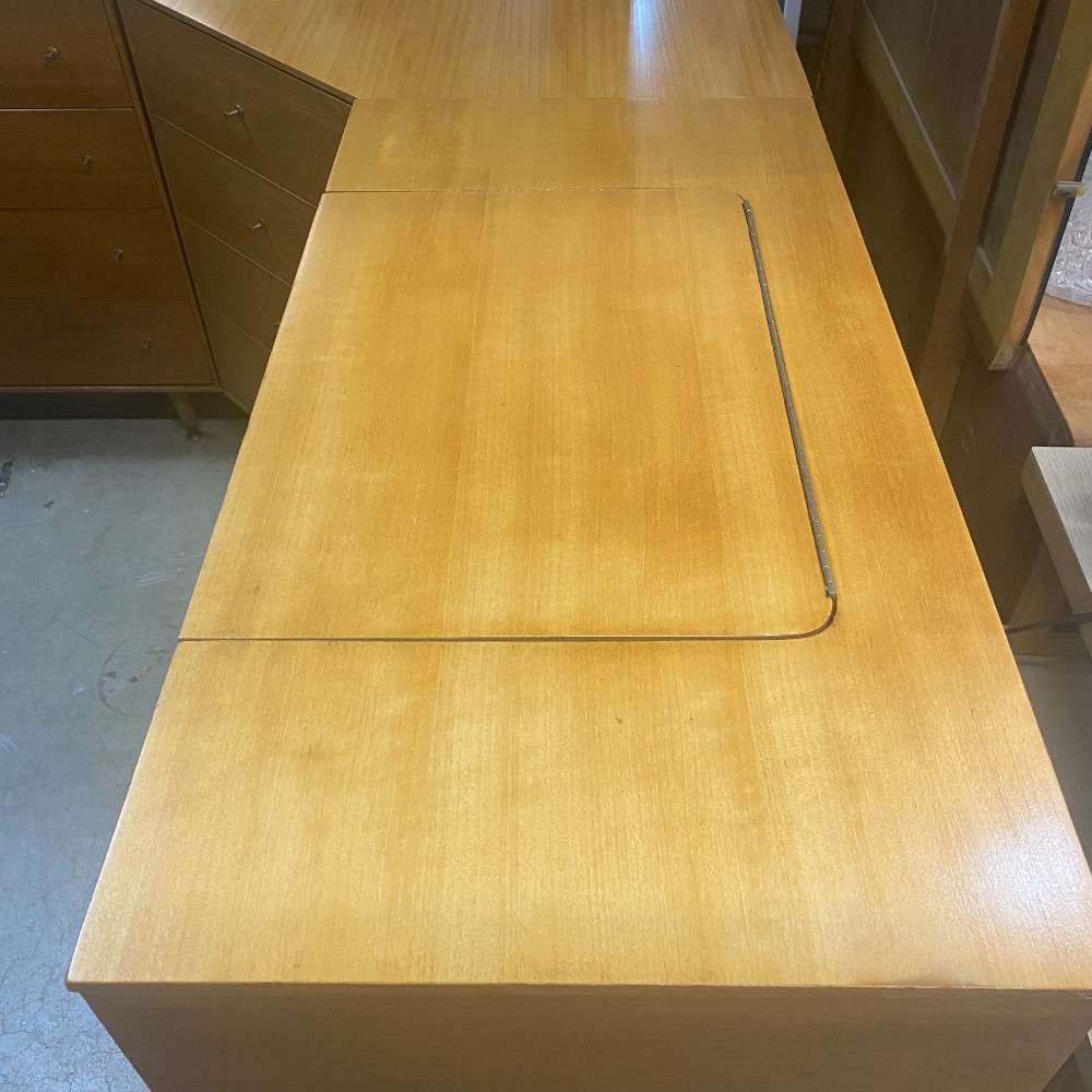 3 Pc Blonde Corner Dresser / Vanity Set