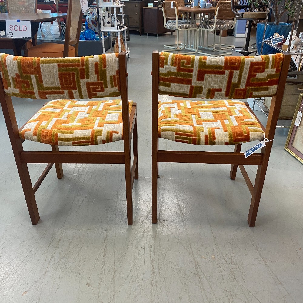 D-Scan from Singapore Chairs New Upholstery - PAIR