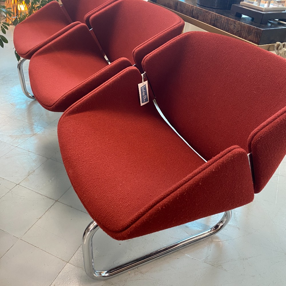 Postmodern Tandem Lounge Chairs by Thonet, 1980s