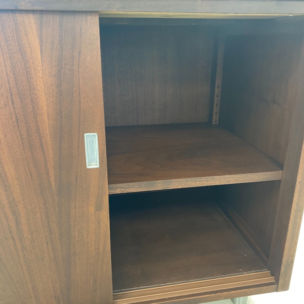 MCM Record Cabinet w/ Custom Exotic Sapele Top