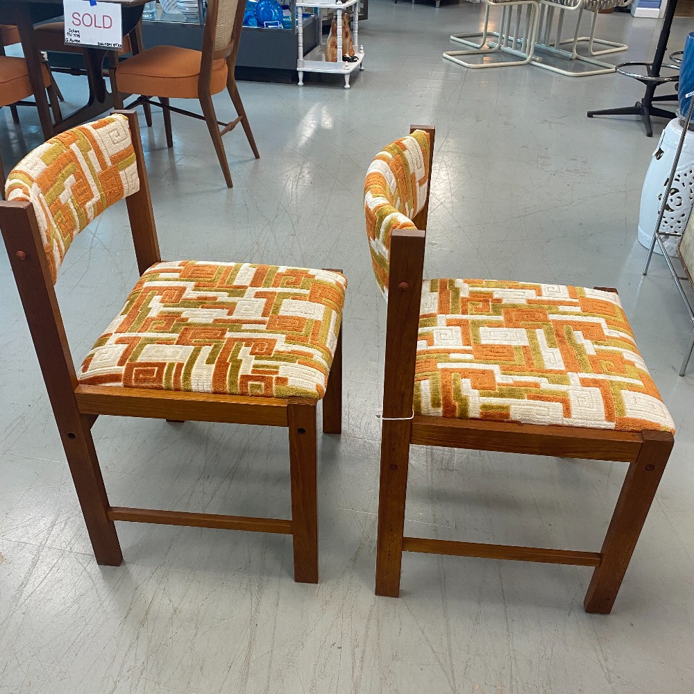 D-Scan from Singapore Chairs New Upholstery - PAIR
