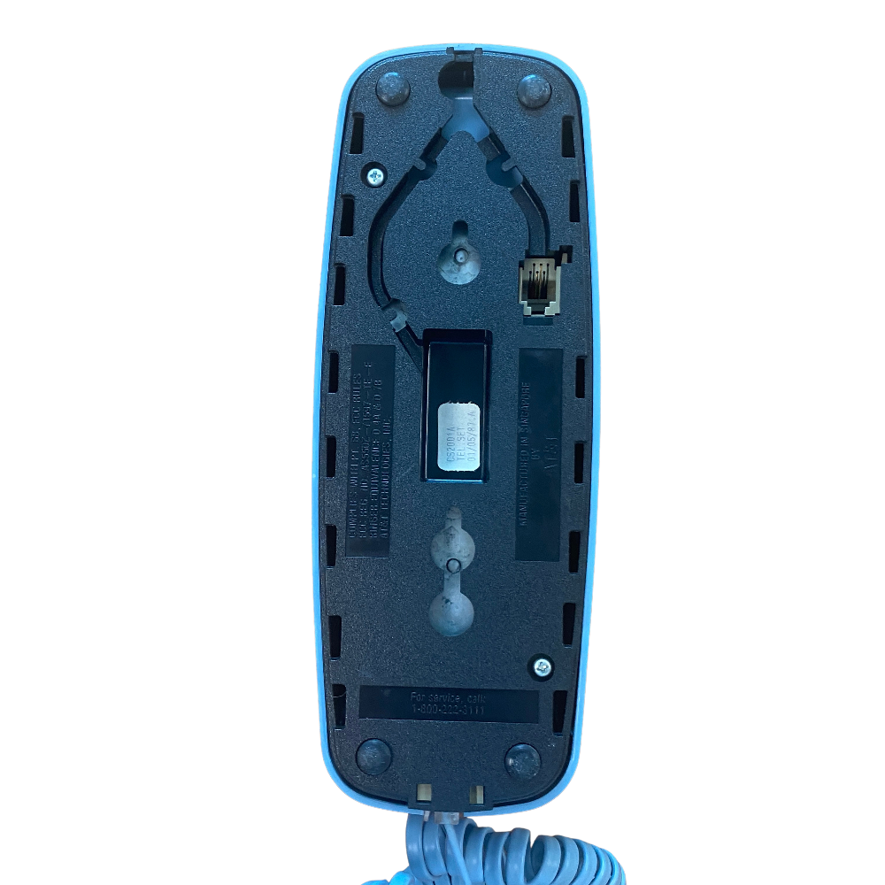 Phone-Blue Trimline Telephone AT&T