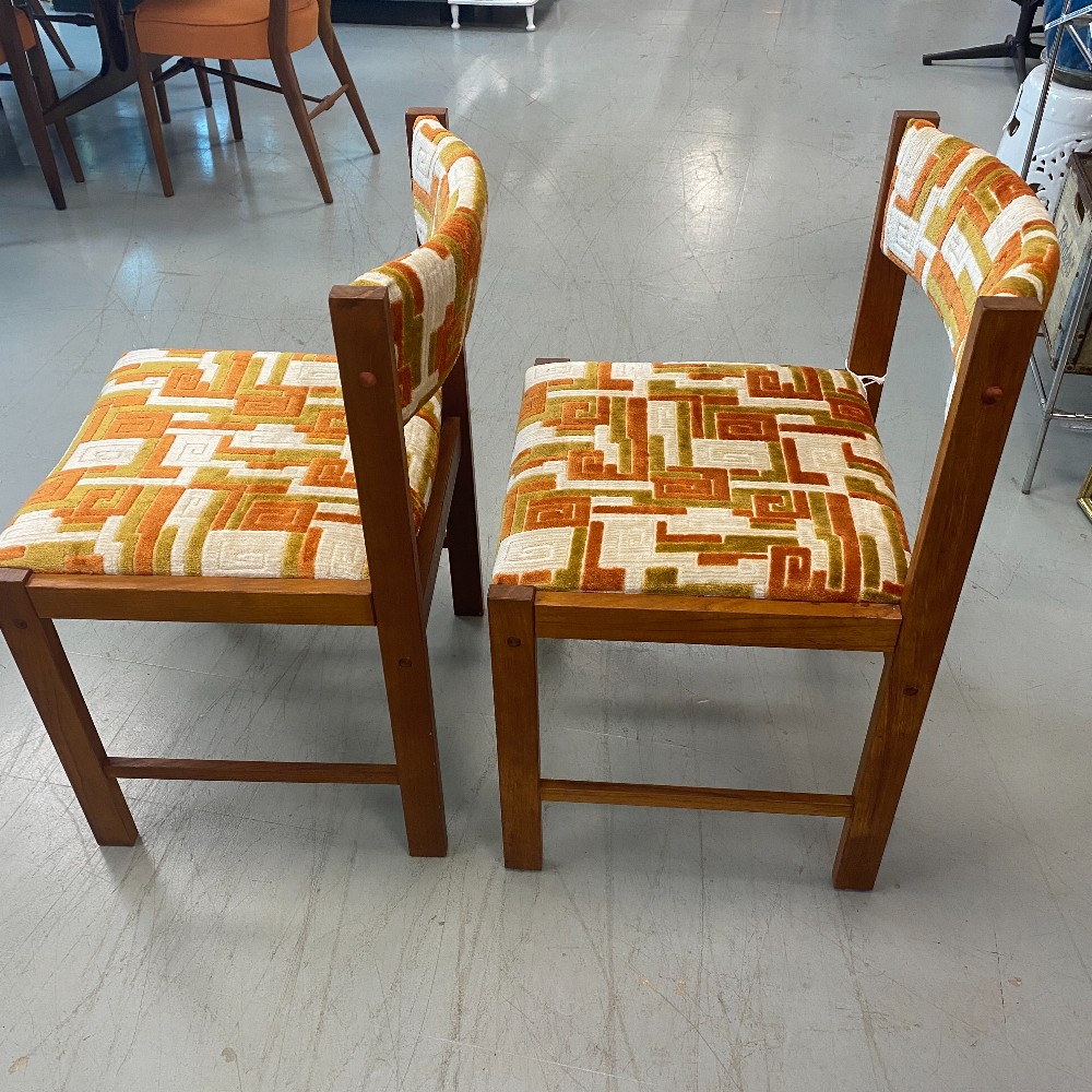 D-Scan from Singapore Chairs New Upholstery - PAIR