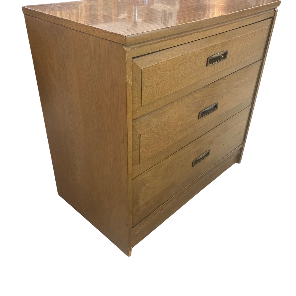 Blonde Kroehler 3 Drawer Bachelor's Chest