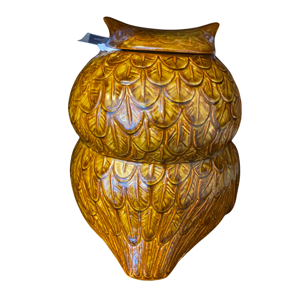 McCoy Brown Owl Cookie Jar w/ Lid