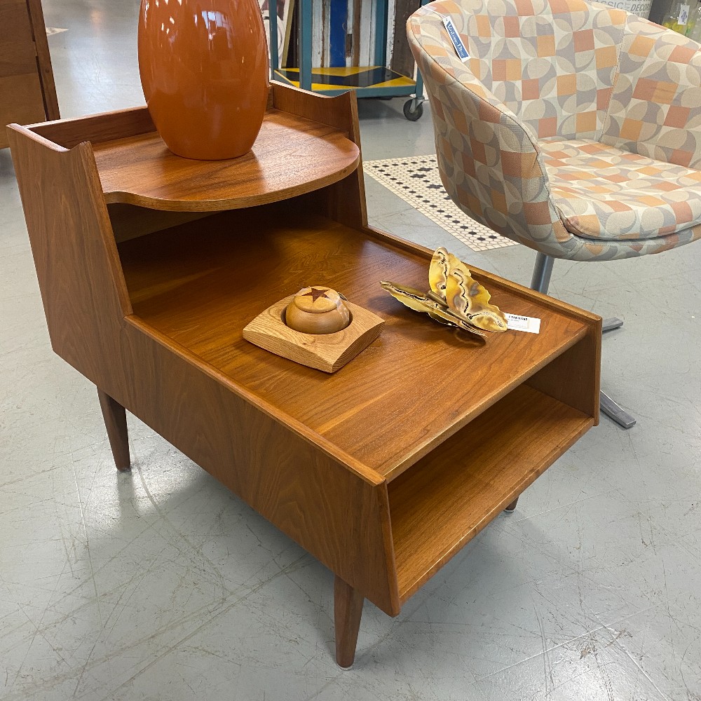 Drexel Declaration Step Back Side Tables - Pair
