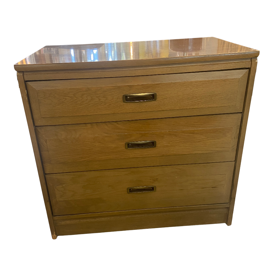 Blonde Kroehler 3 Drawer Bachelor's Chest