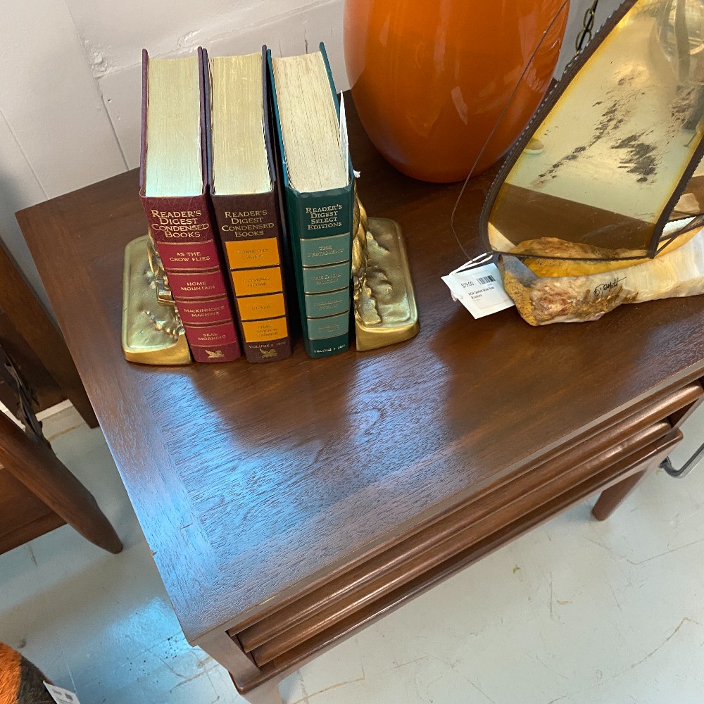 Pair of Lane Rhythm Walnut MCM Nightstands or Side Tables