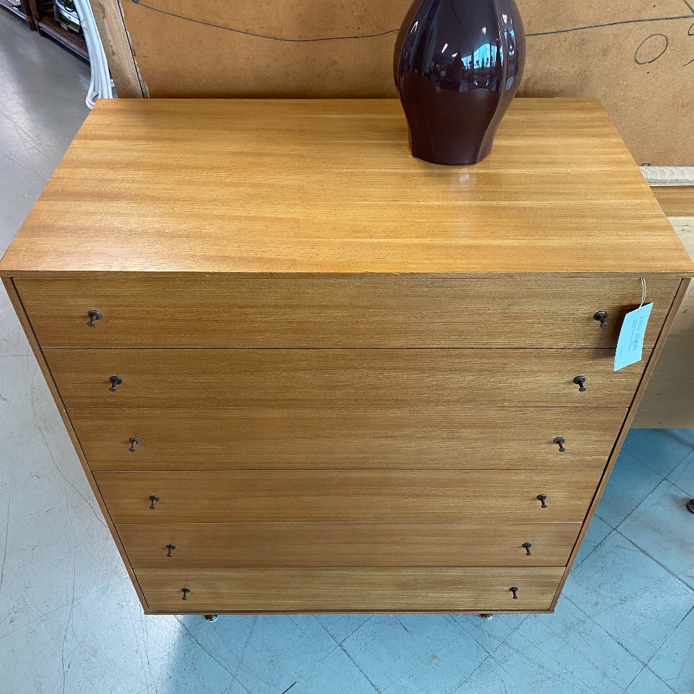 MCM Style 5 Drawer Tallboy Dresser
