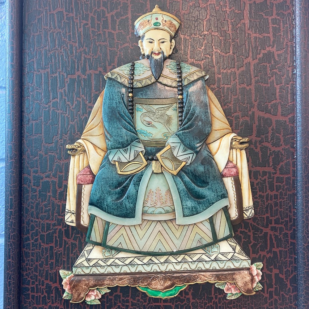 Wall Hanging - Emperor & Empress Mother of Pearl - Pair