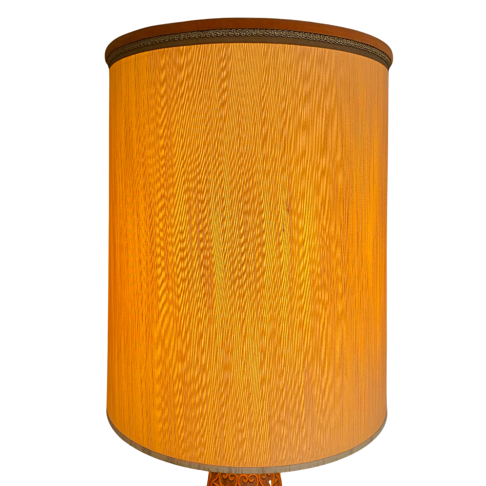 Orange & Brown Tall Solid Plaster Table Lamp