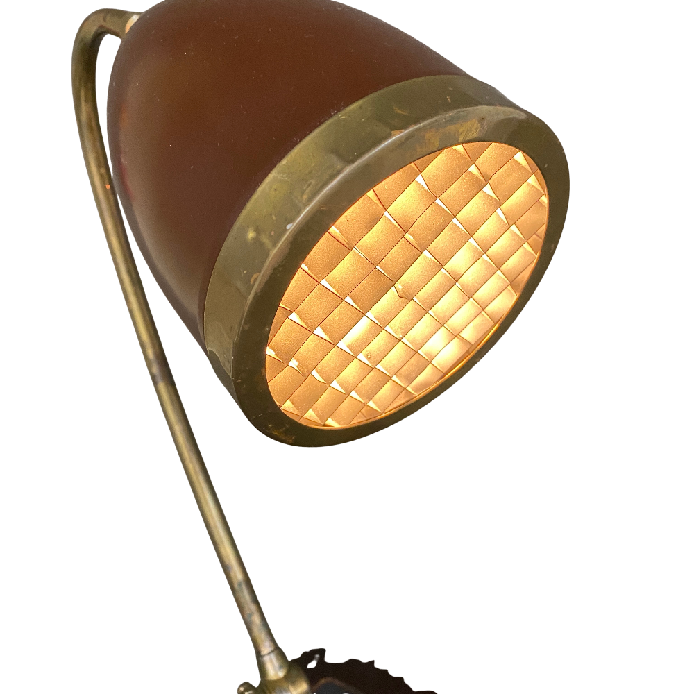 Vintage Brass and Metal Desk Lamp