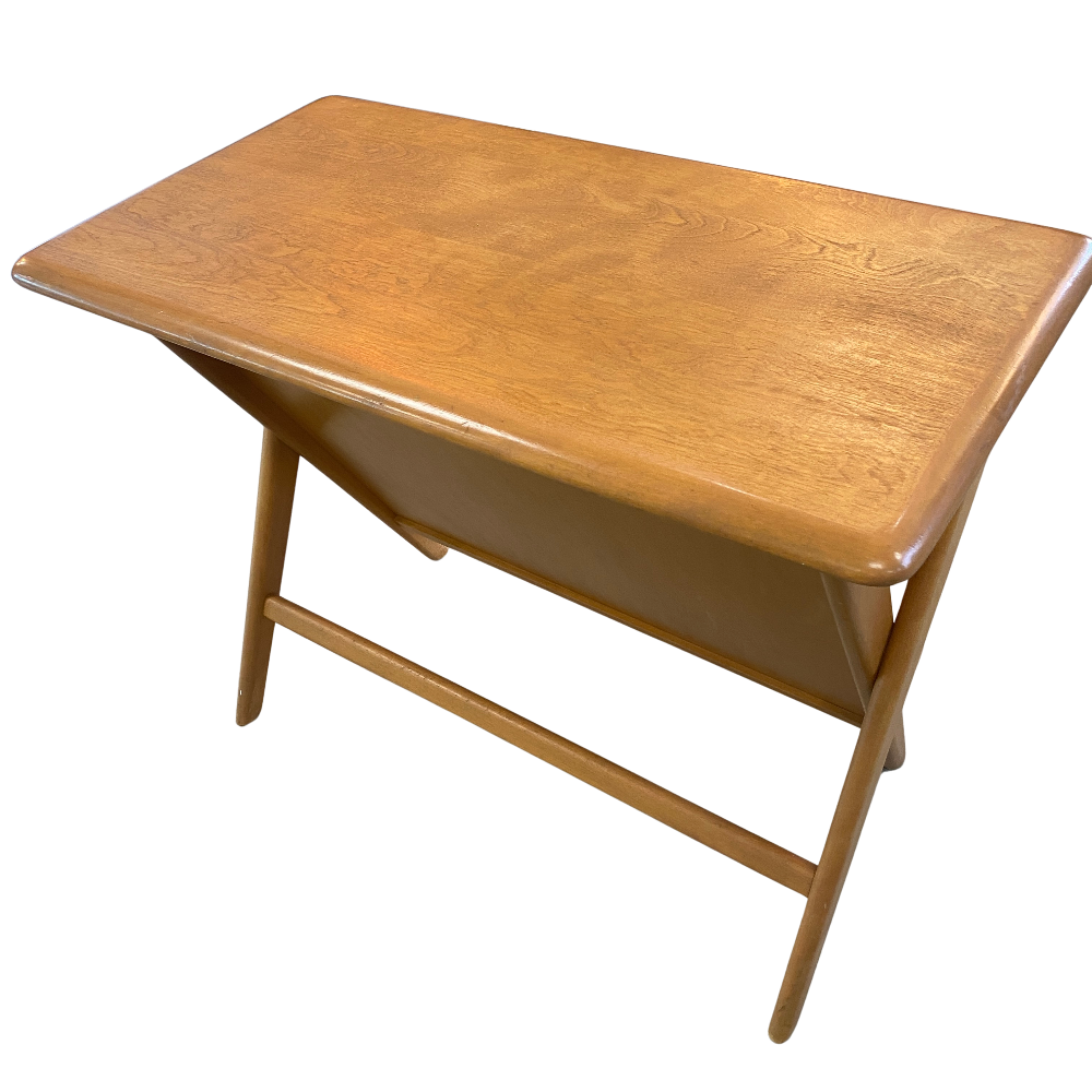 Vintage Heywood Wakefield Side Table Magazine Stand