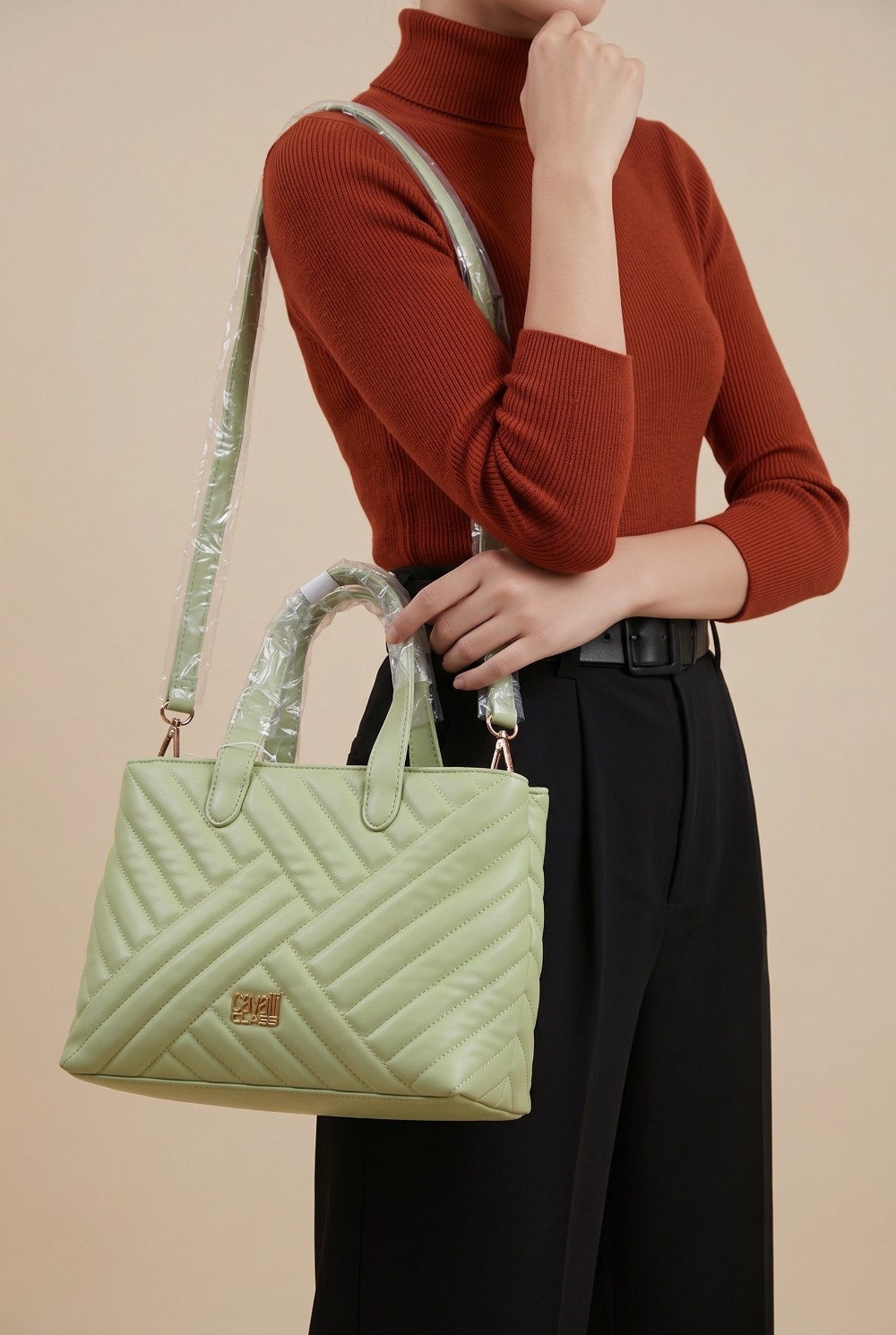 Cavalli Class purse Leaf Green