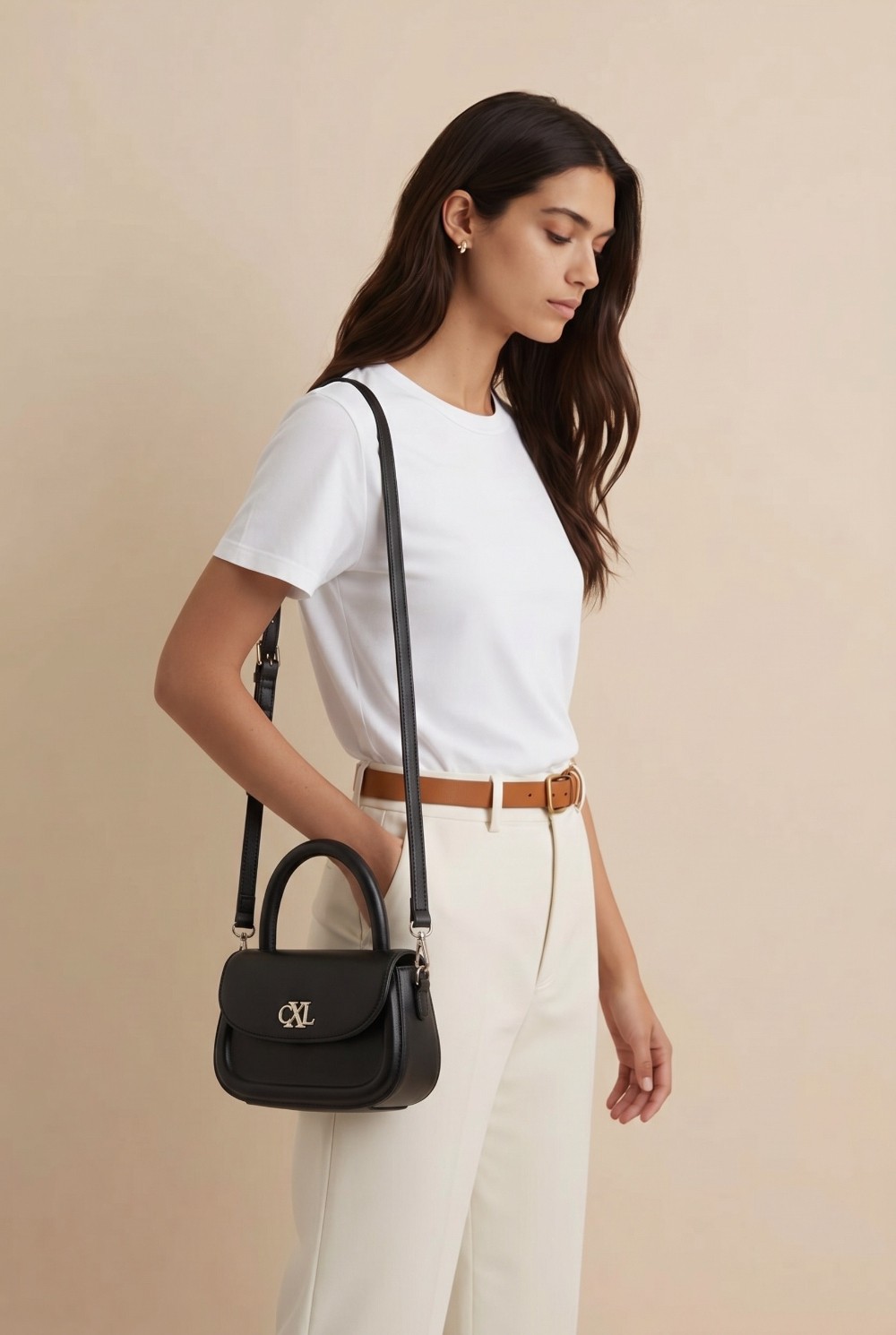 Christian Lacroix black crossbody purse