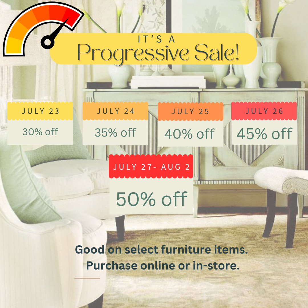 Progressive Sale (July 23-Aug 2)