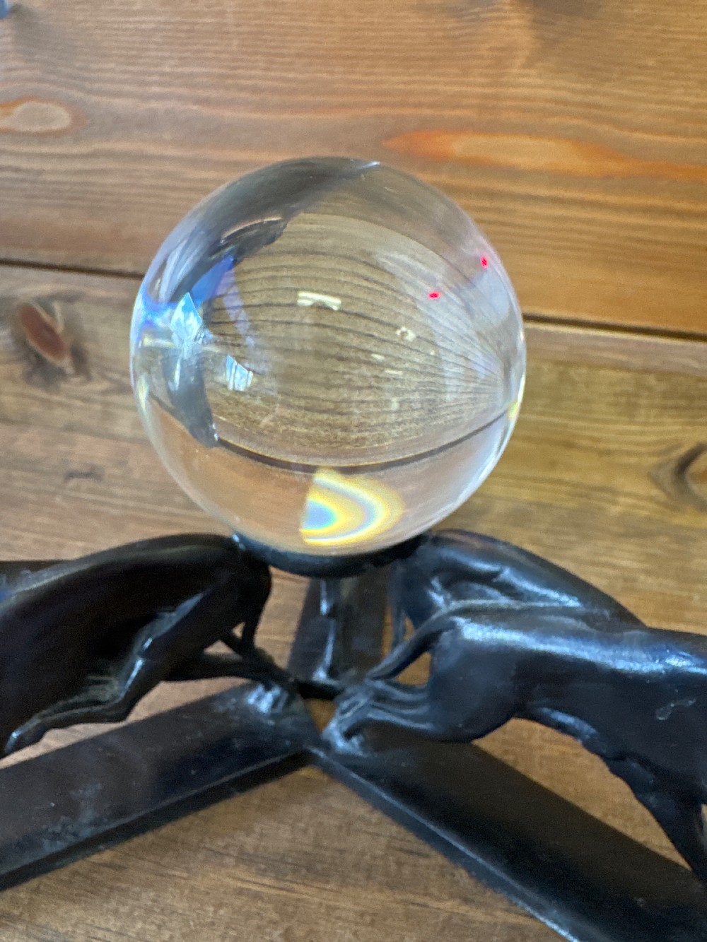 Vintage art deco greyhound sculpture