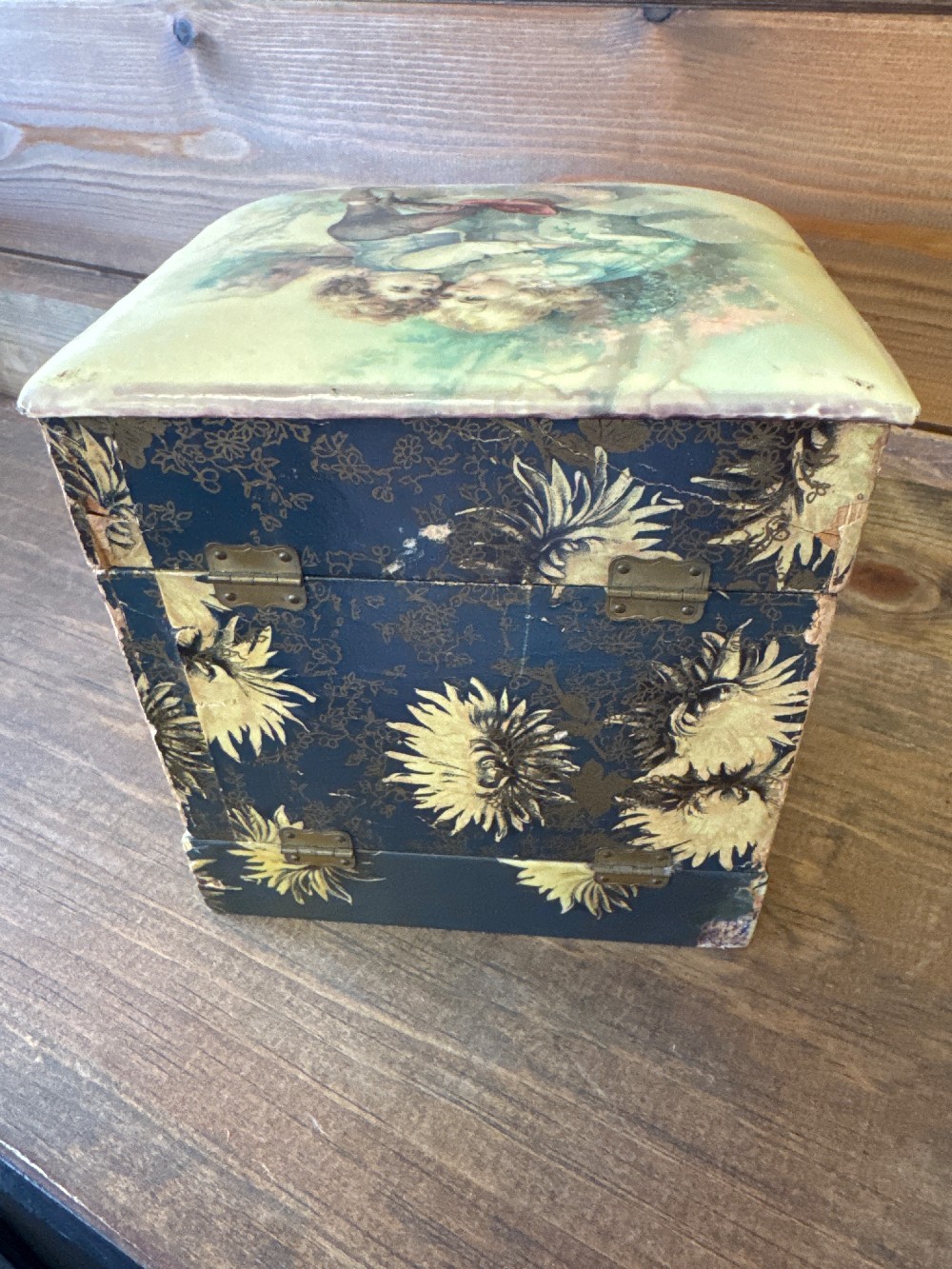 Rare Antique Victorian Lady’s Collar Double dresser Box