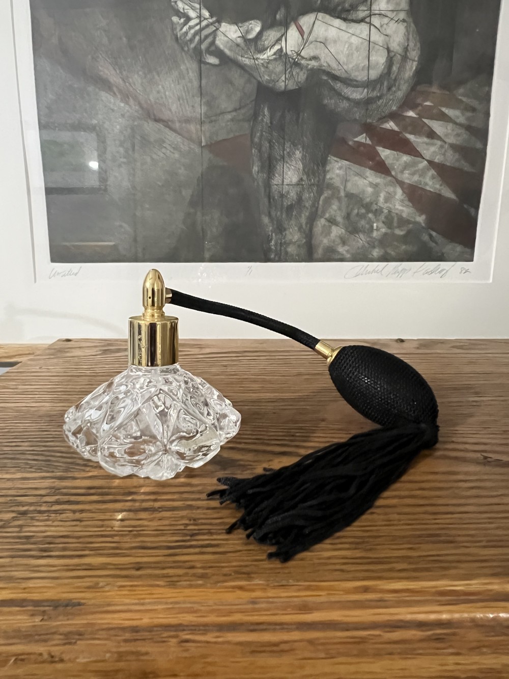 Cut Glass Perfume Atomizer Bottle (C2)